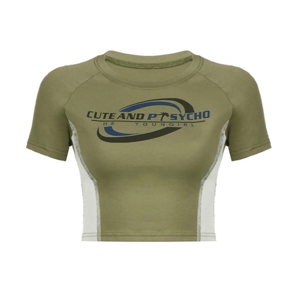 Contrasting Raglan Short Sleeve Tee - Picture 2 of 4